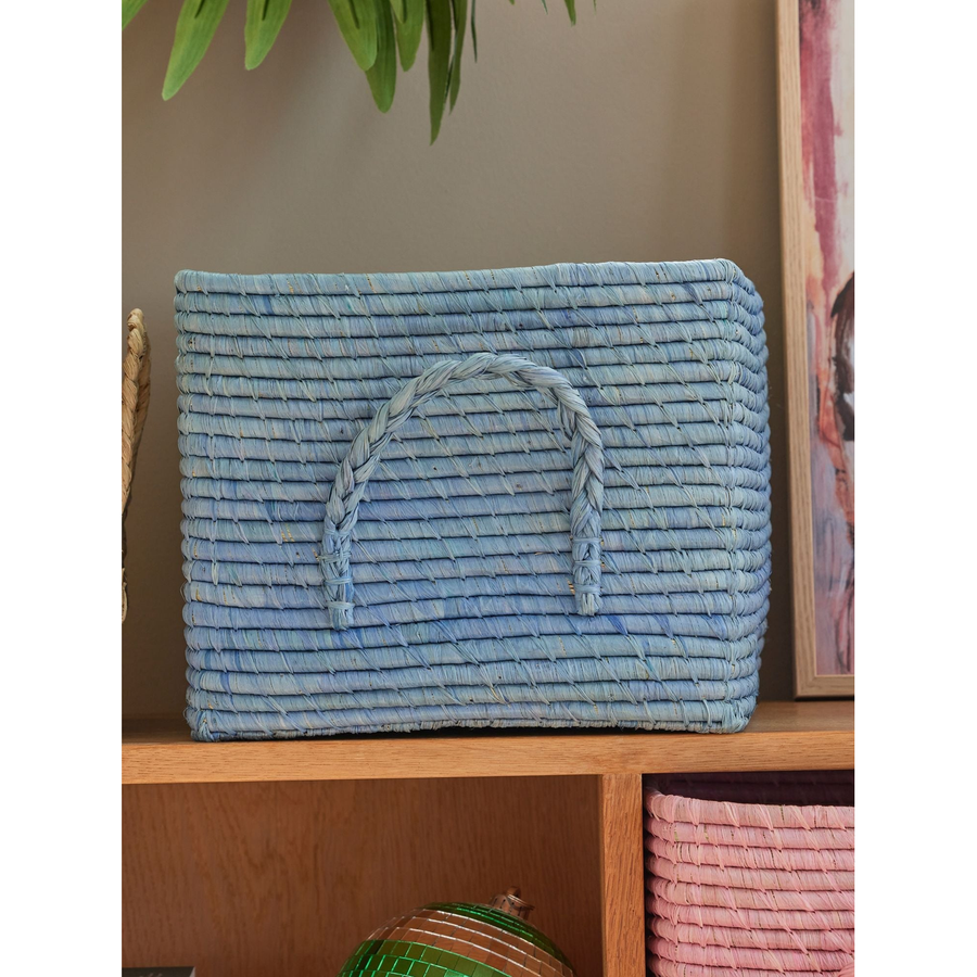 Fletkurv m. hanke - Soft Blue