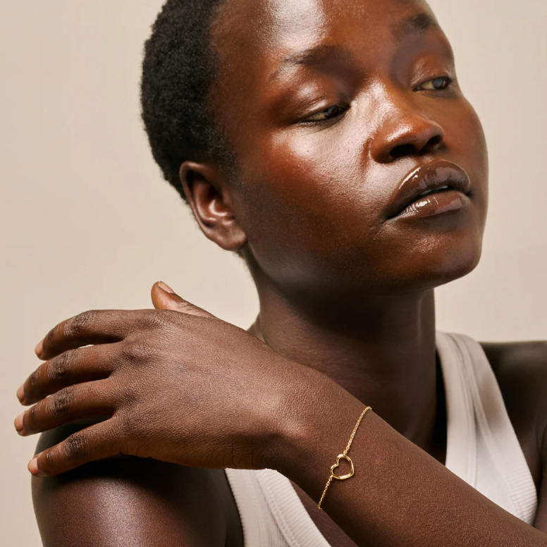 Enamel Hjerte Armbånd