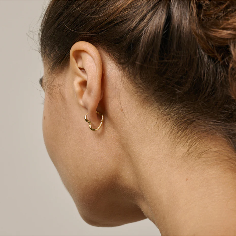 Enamel Hoops Organic Heart Small