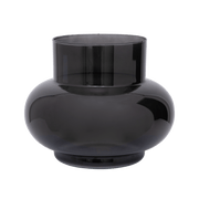 Glas vase bubble lav - Sort