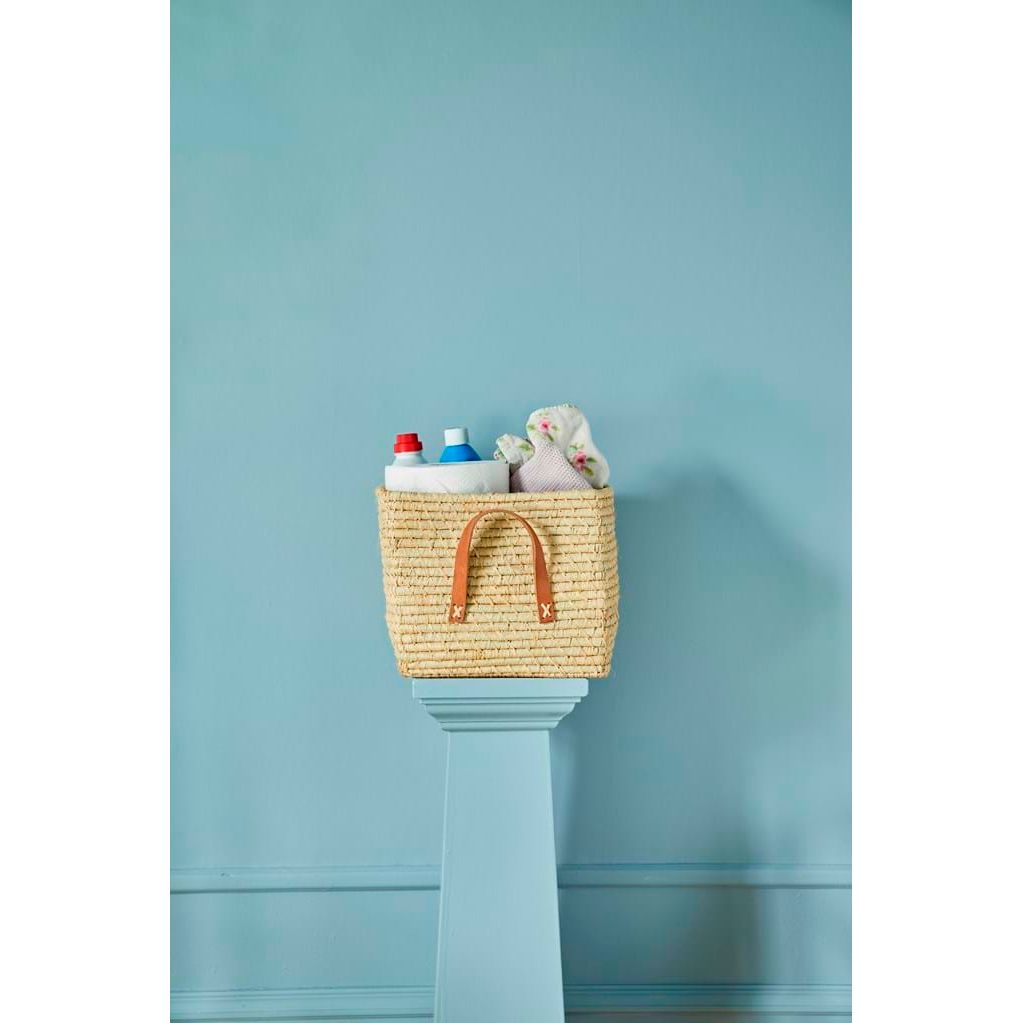 Fletkurv m. Læderhanke - Natur