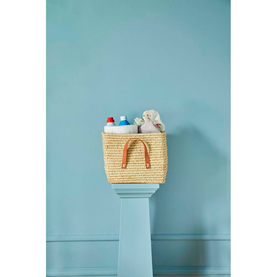 Fletkurv m. Læderhanke - Natur