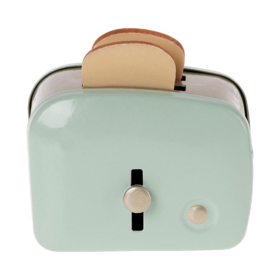 Maileg Miniature Brødrister m. brød - Mint