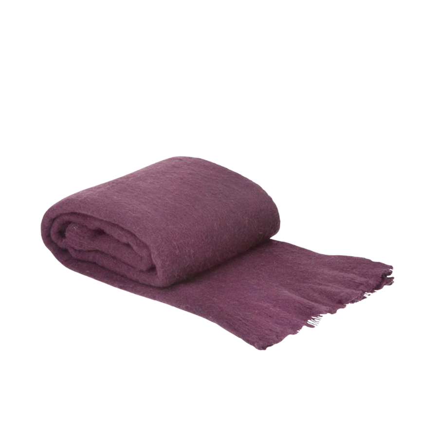 Plaid 130x170cm  - Aubergine