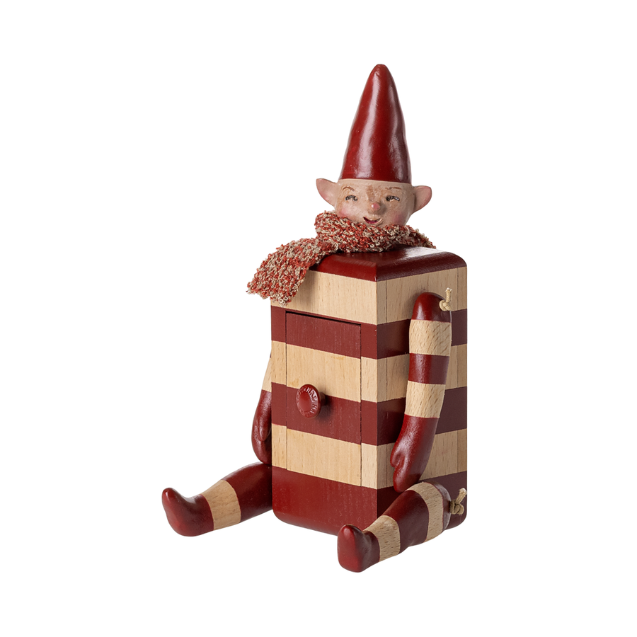 Nisse med skuffe, Rød