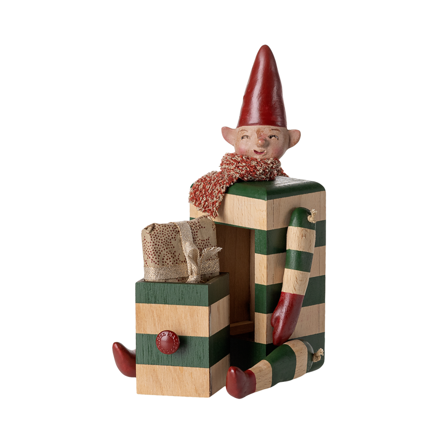 Nisse med skuffe, Grøn