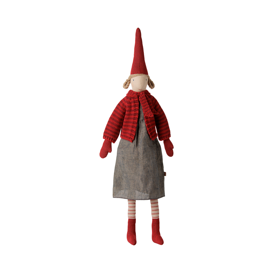 Pixy, Str. 4 - Pige - Stribet strikket cardigan