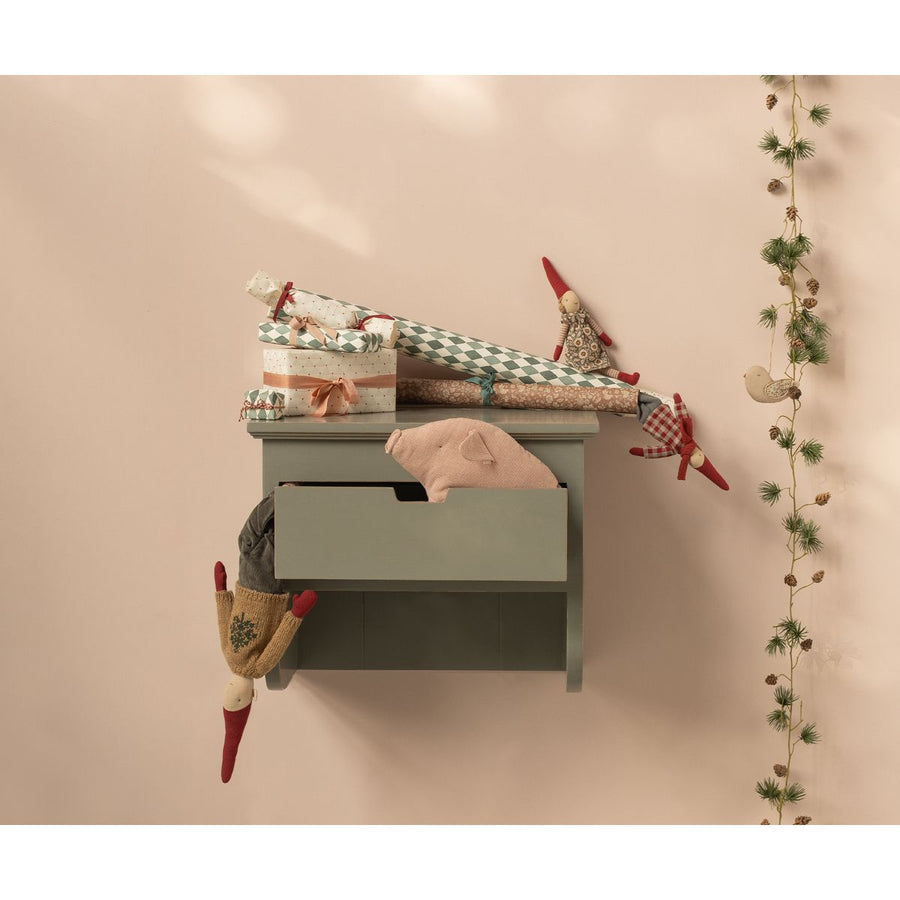 Gavepapir, 10 m - Cherry - Rød