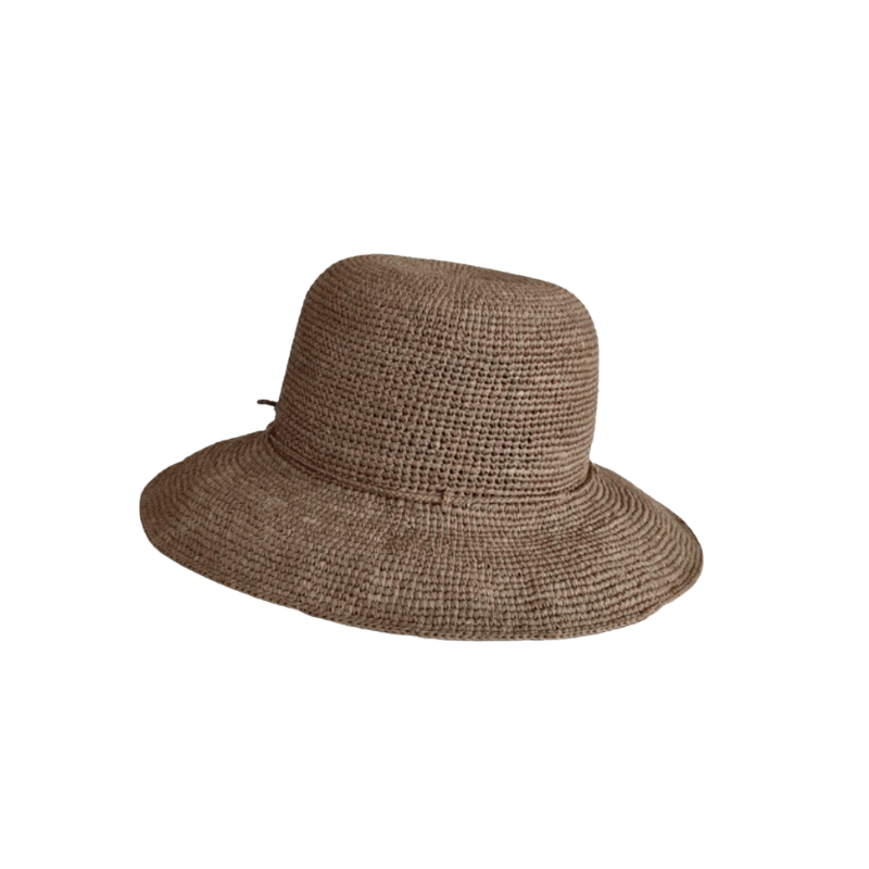 Strand Hat - Naturel Mørk - Rabarany