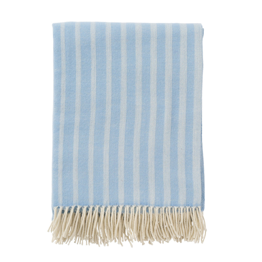 Plaid Irregular Stripes - Infinity Blue fra Klippan