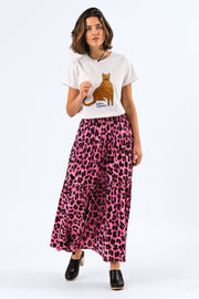 RomaLL T-shirt - Hvid med Leopard