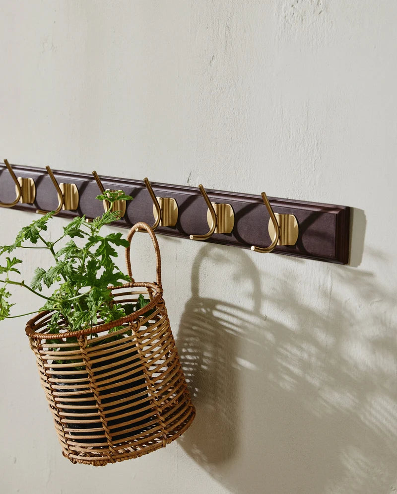 ZADAR fletkurv i rattan - ø18 cm - natur