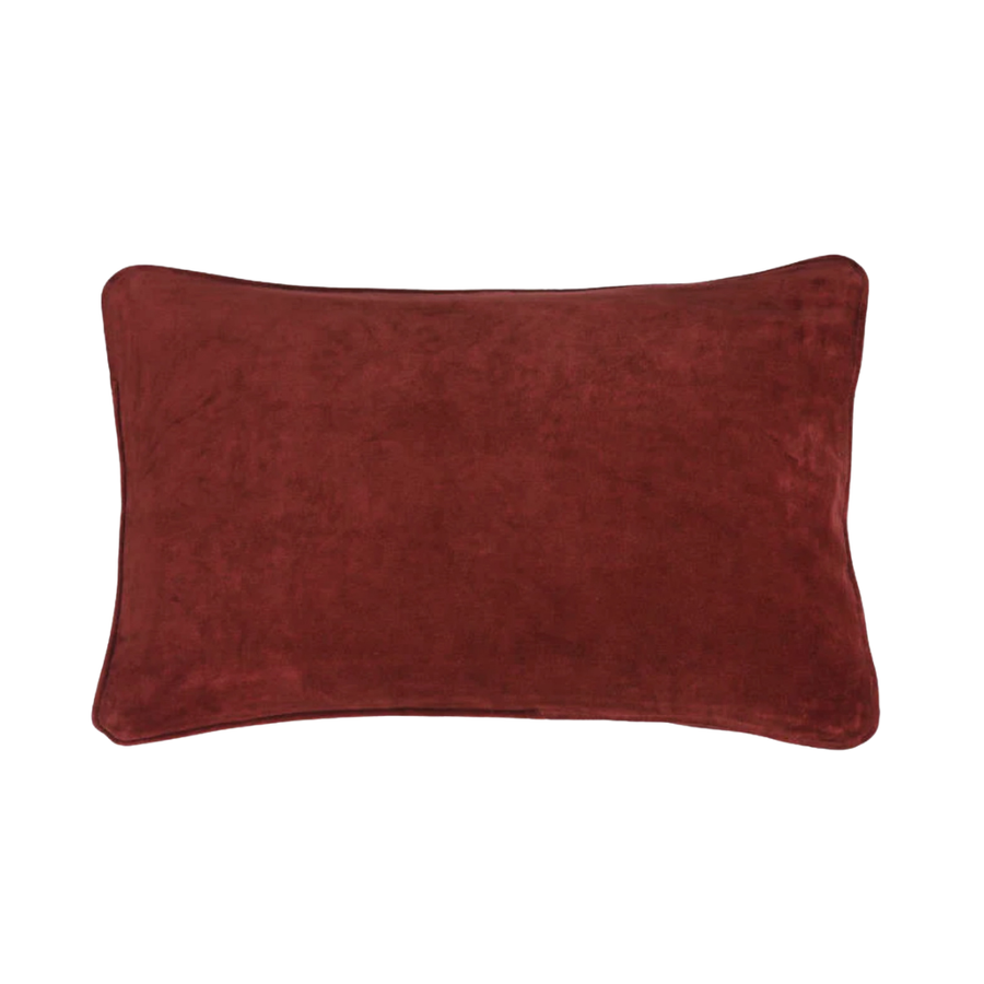 Velour Pude - Salsa - 33x50cm
