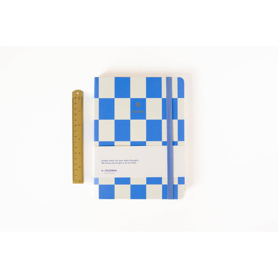 Notesbog - Checkered Lavender fra A-Journal – forside og design