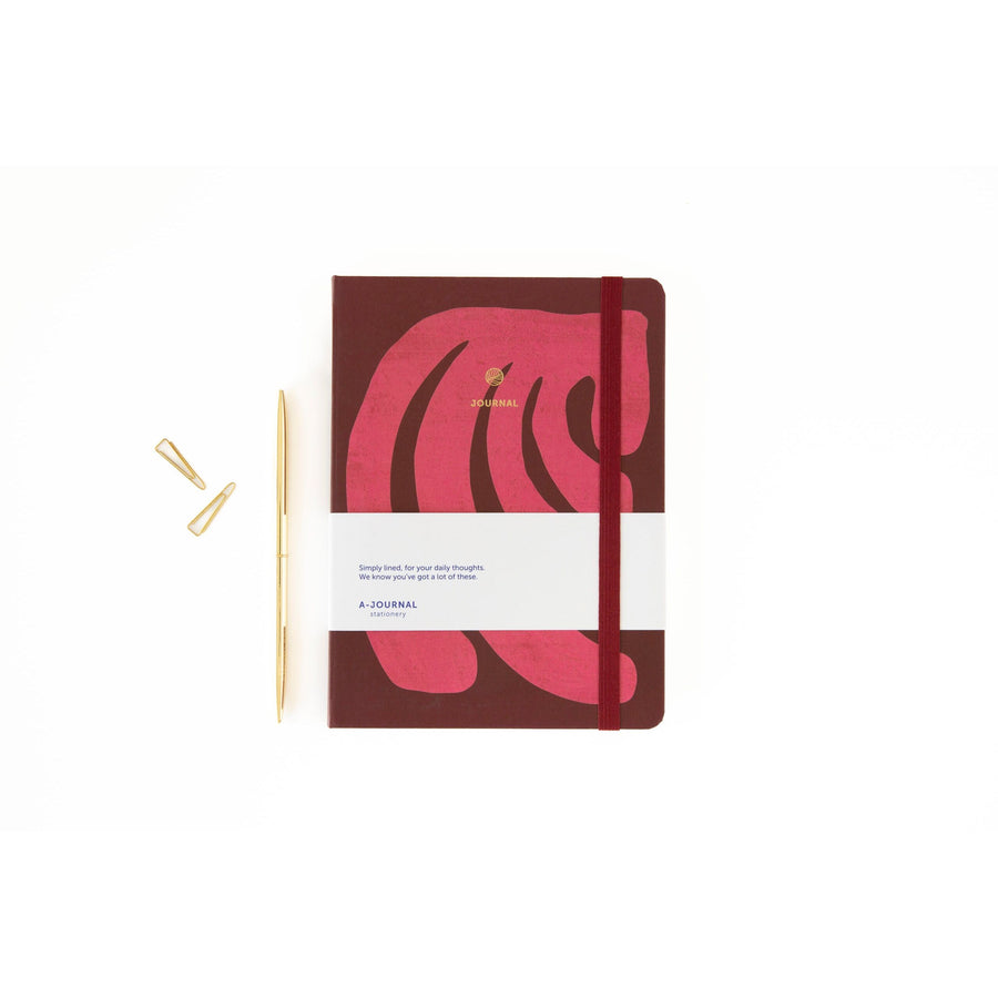 Notesbog - Collage Pink fra A-Journal – forside og design