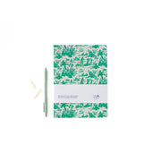 Notesbog - Toile de Jouy - Green fra A-Journal – forside og design