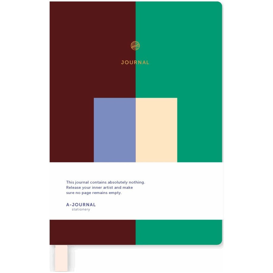 A6-notesbog med blanke sider - Modernist fra A-Journal – forside og design