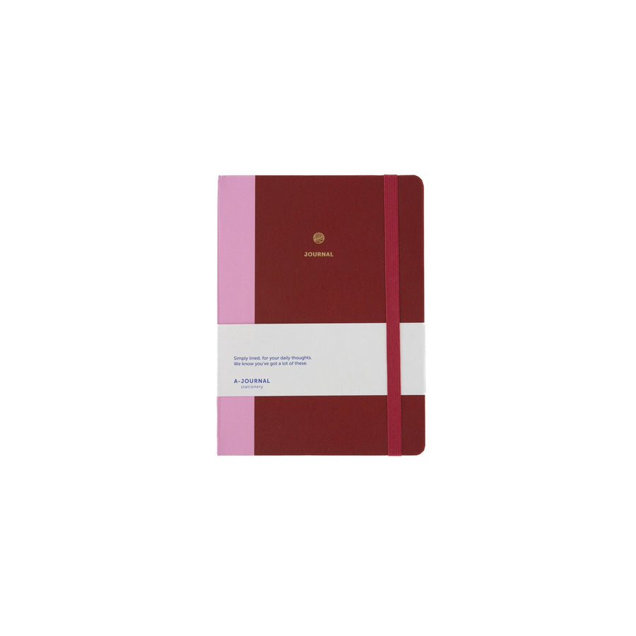 Notesbog - Cherry Red fra A-Journal – forside