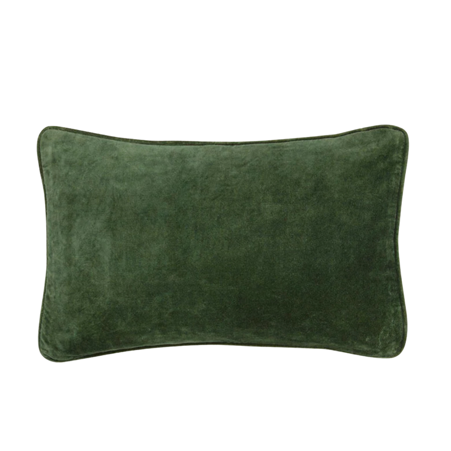 Velour Pude - Forest - 33x50cm