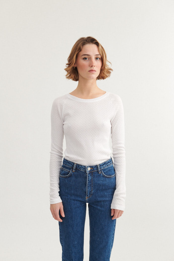 Arense LS Tee - White