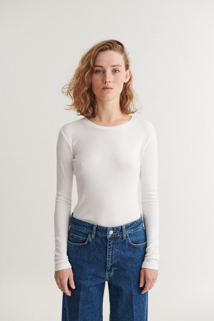 Ludmilla Tee - Sky Captain / Bright White