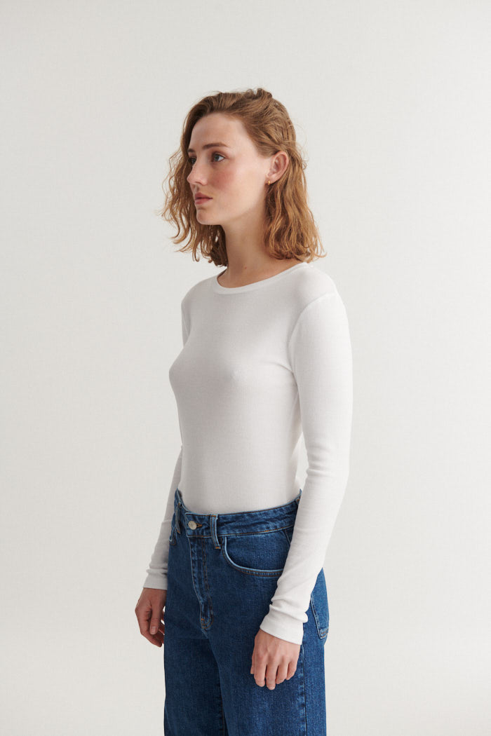 Ludmilla Tee - Sky Captain / Bright White