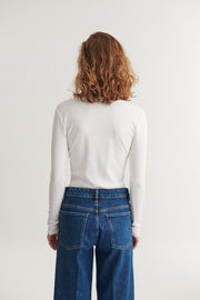 Ludmilla Tee - Sky Captain / Bright White