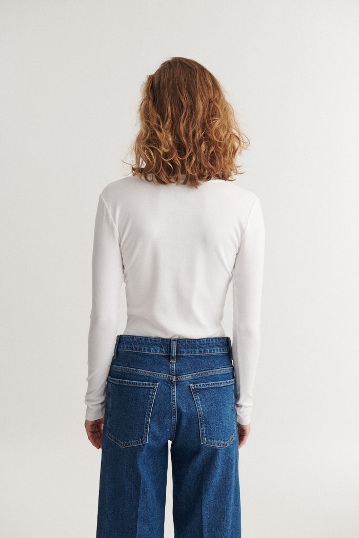 Ludmilla Tee - Sky Captain / Bright White
