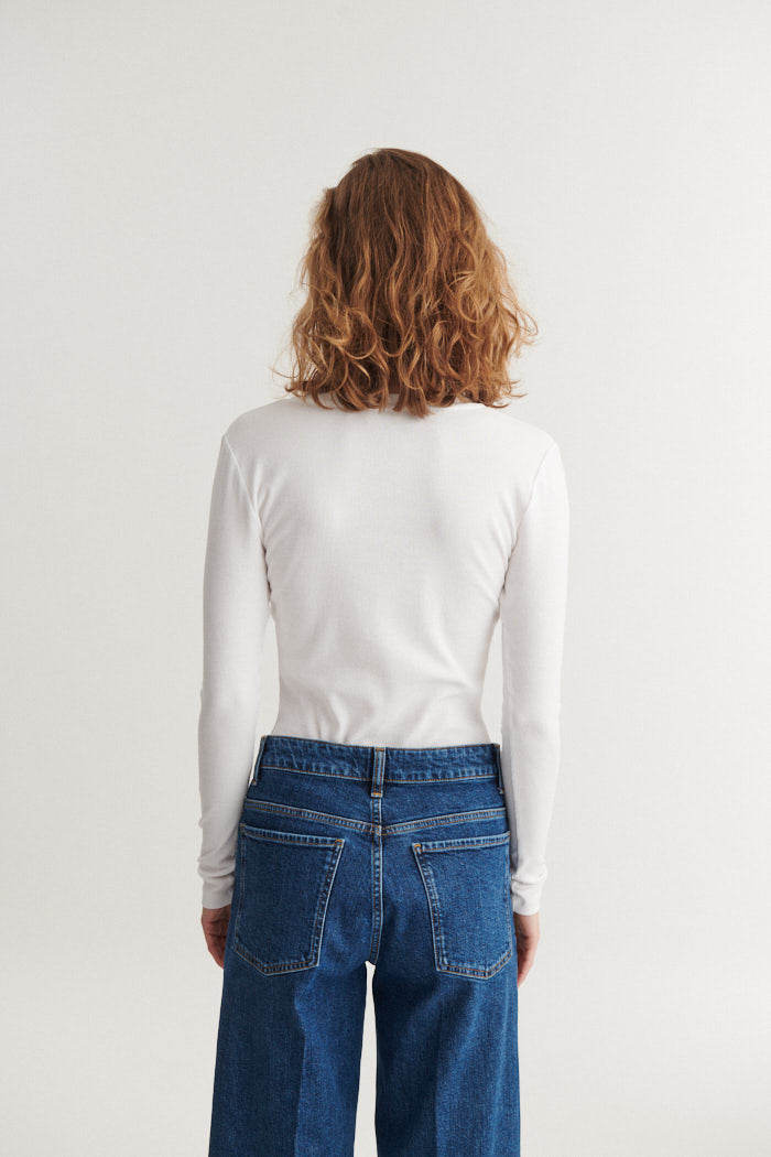 Ludmilla Tee - Sky Captain / Bright White