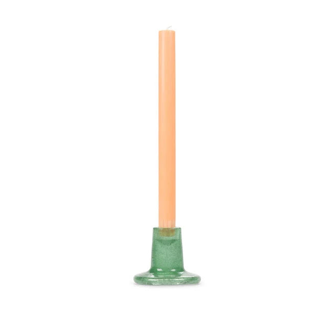 Glas Lysestage - Jade