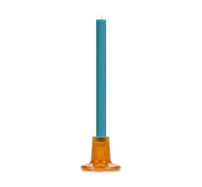 Glas Lysestage - Almond Shell