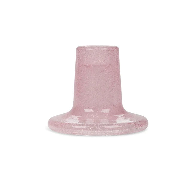 Glas Lysestage - Old Rose