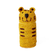 Lille Tiger Raffia Taske - Orange