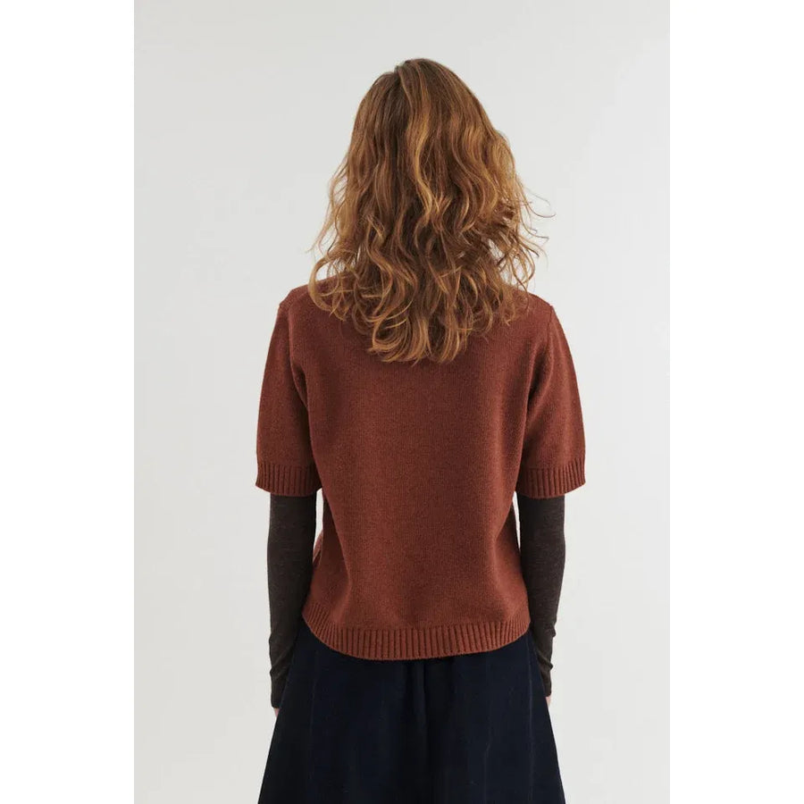 Cady SS O-neck - Tortoise shell