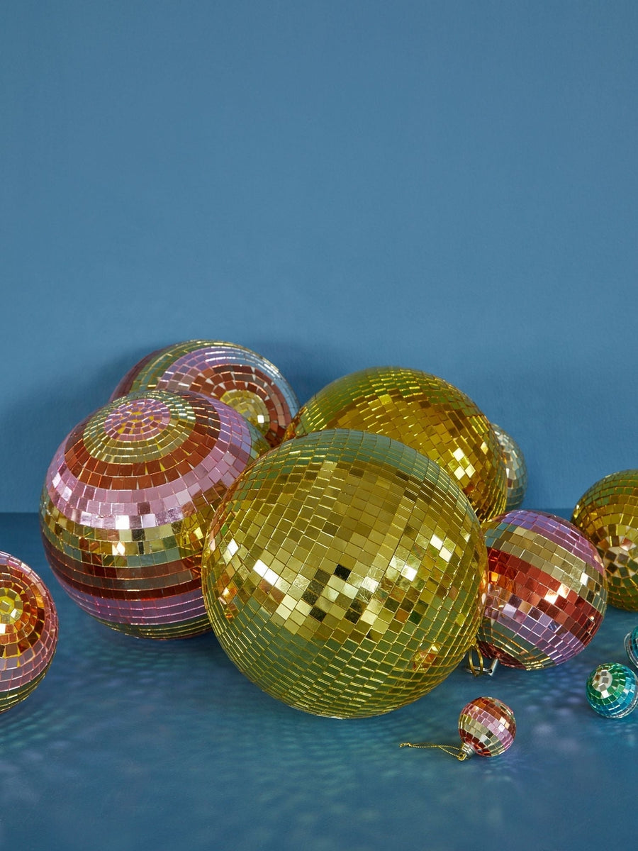 Mellem Discokugle - Guld