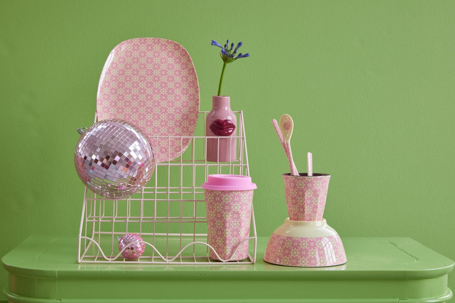 Lille Rund Discokugle - Pink