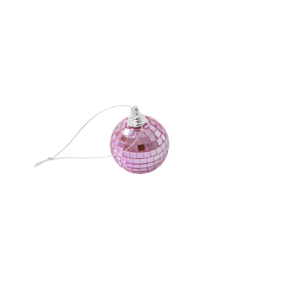 Lille Rund Discokugle - Pink