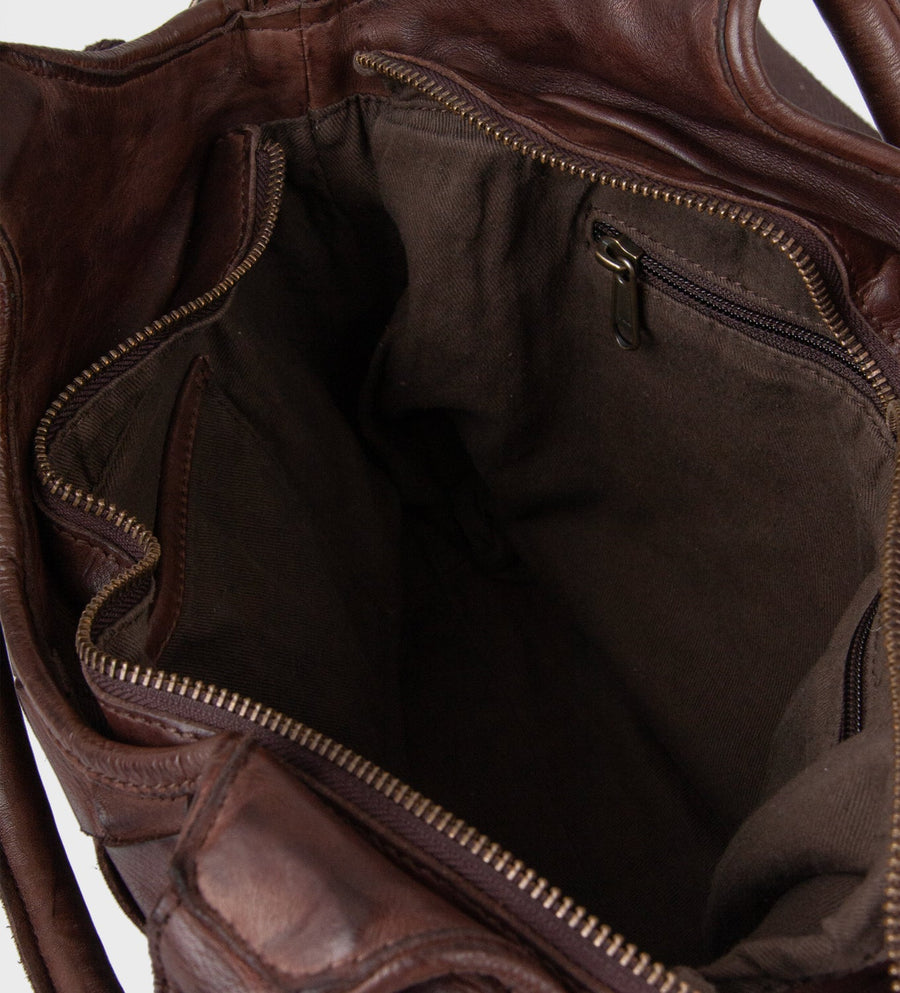 Crossbody/håndtaske - Fairfield - Brun - Montana