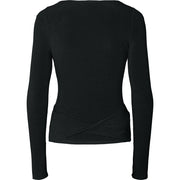 Anne Uld Wrap Top - Black