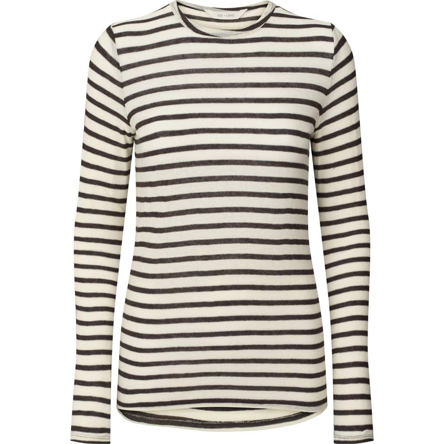 Thyra L/S Sailor Reverse Wool Top