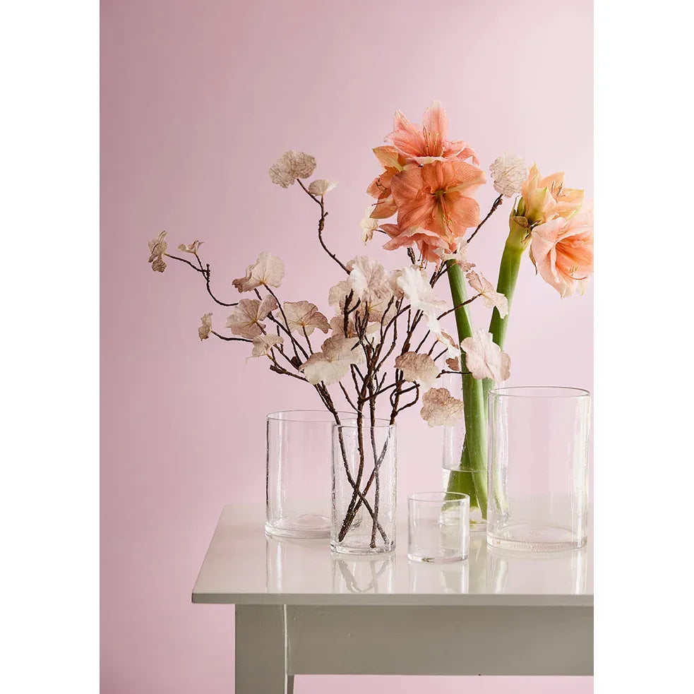 Bungalow Glasvase Salon Ø17xH26cm Klar