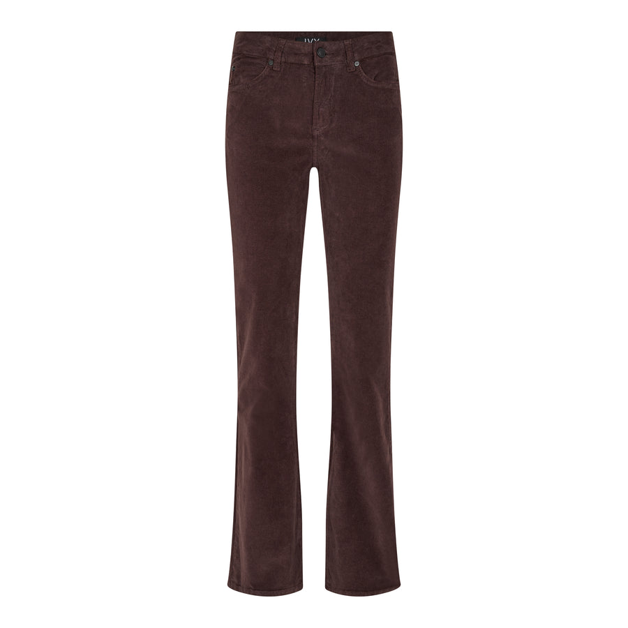 Tara Flare Jeans Baby Cord - Expresso Brown