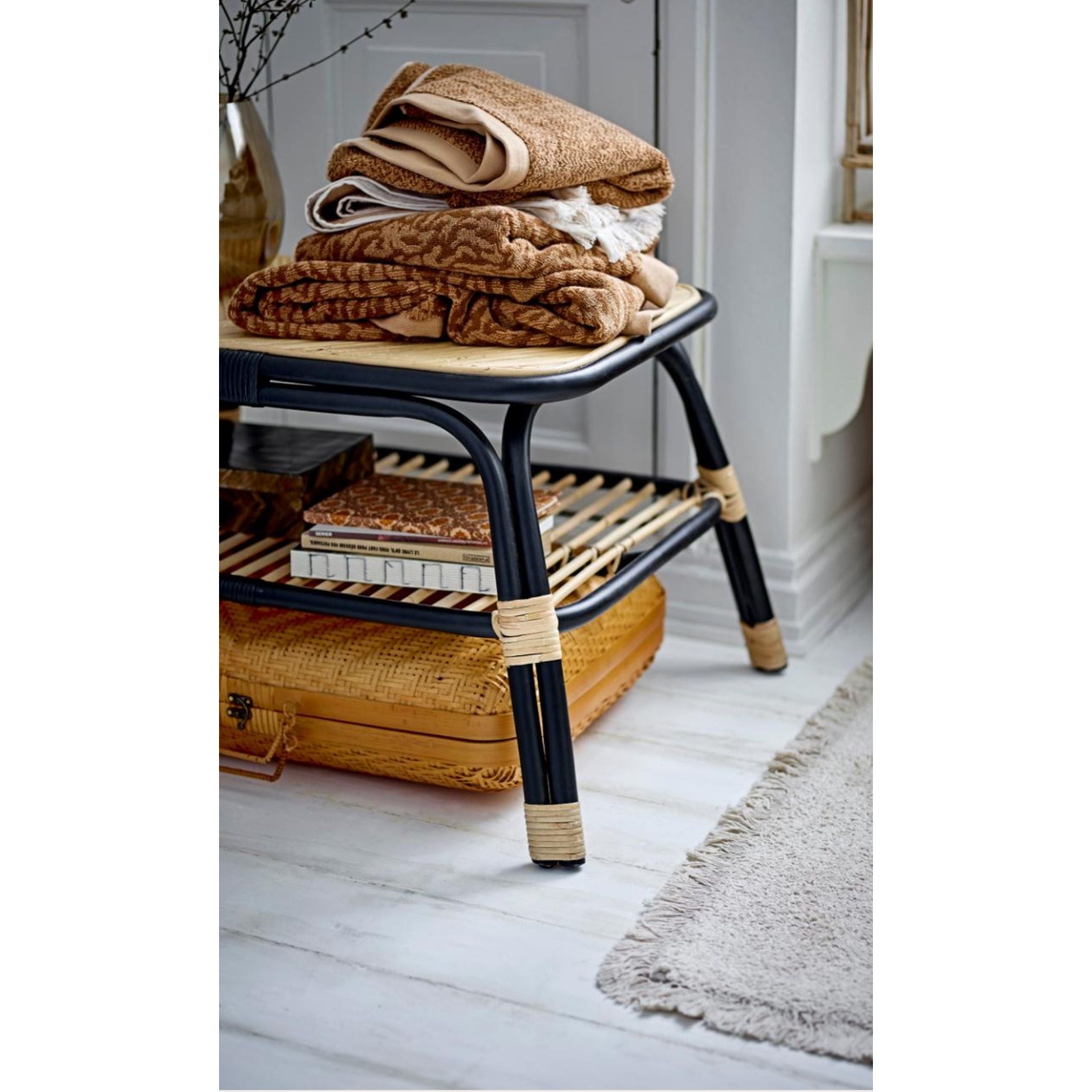 Loue Sofabord - Sort Rattan