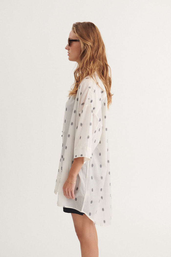 Ada 3/4 Sl. shirt whisper white/sky captian