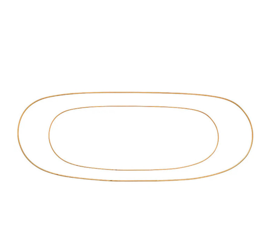 Golden - Ovale Ringe  - 2 størrelser