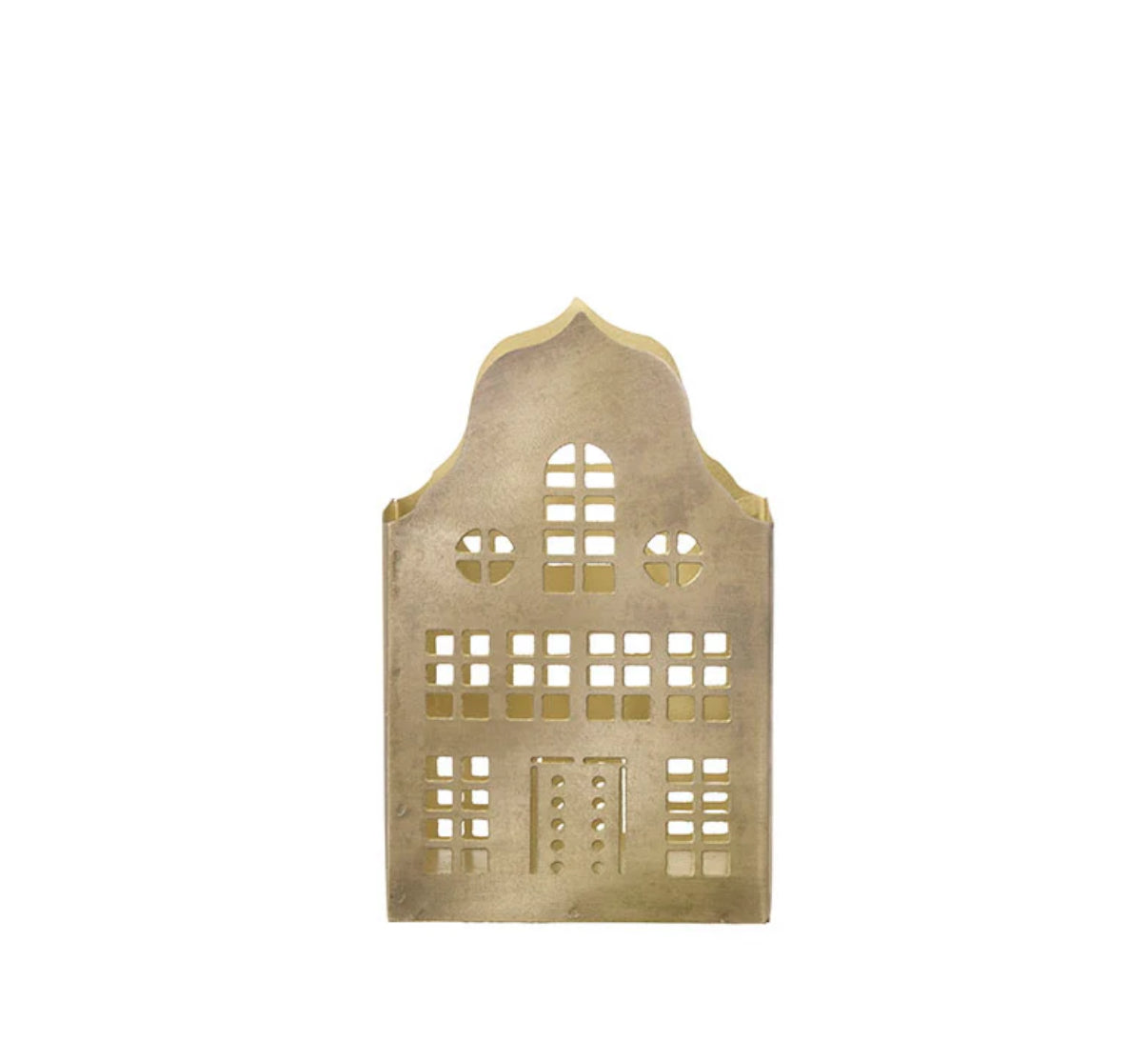 Lysestage Townhouse H13 cm – Gylden