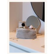 Strikket Clutch - Beige, Brown, Blue