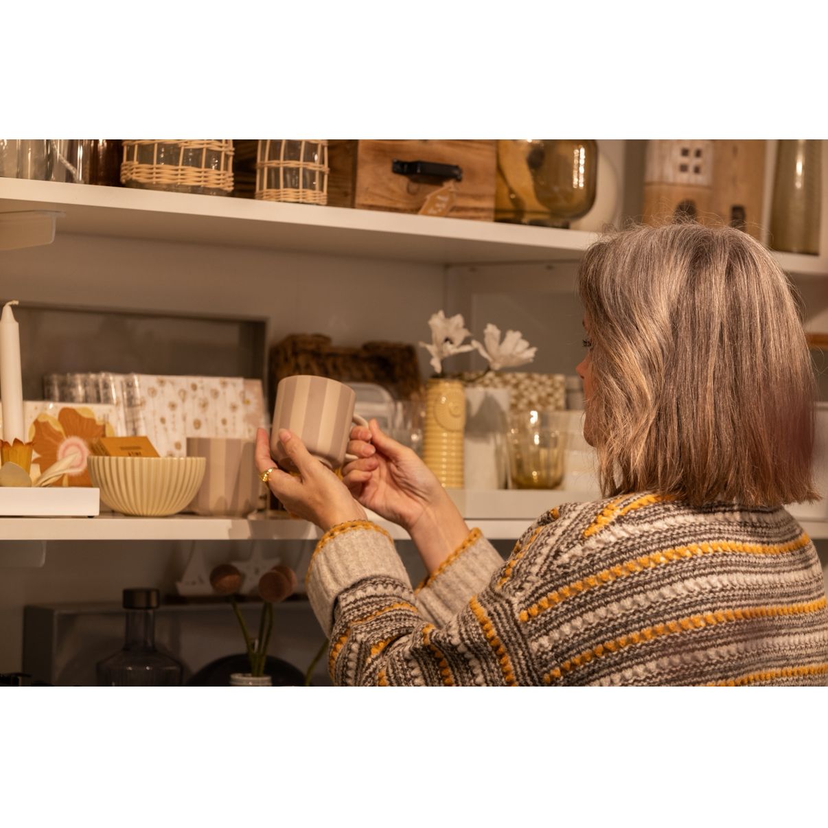 Krus - Beige Striber