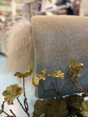 uldplaid fra Klippan - Aurora greenish blue