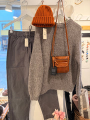 Astrid  bomulds buks - Metal grey